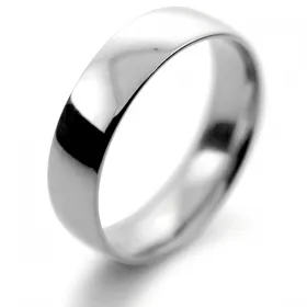 Court Light - 5mm (TCSL5P) Platinum Wedding Ring 